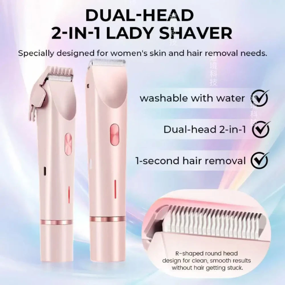Dual Head Electric Body Shaver