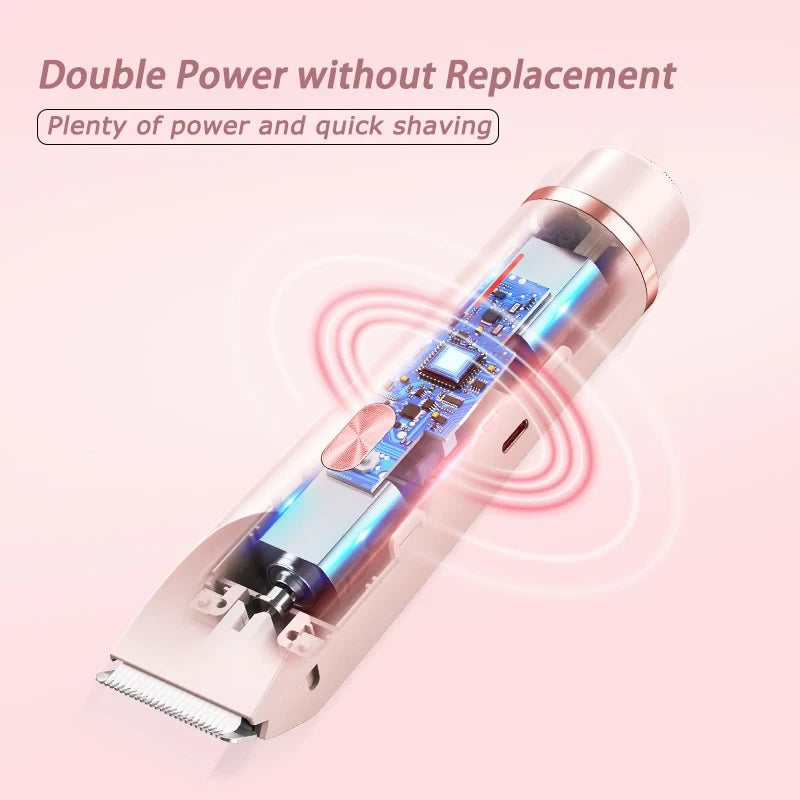 Dual Head Electric Body Shaver
