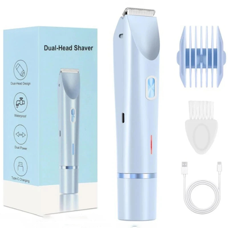 Dual Head Electric Body Shaver