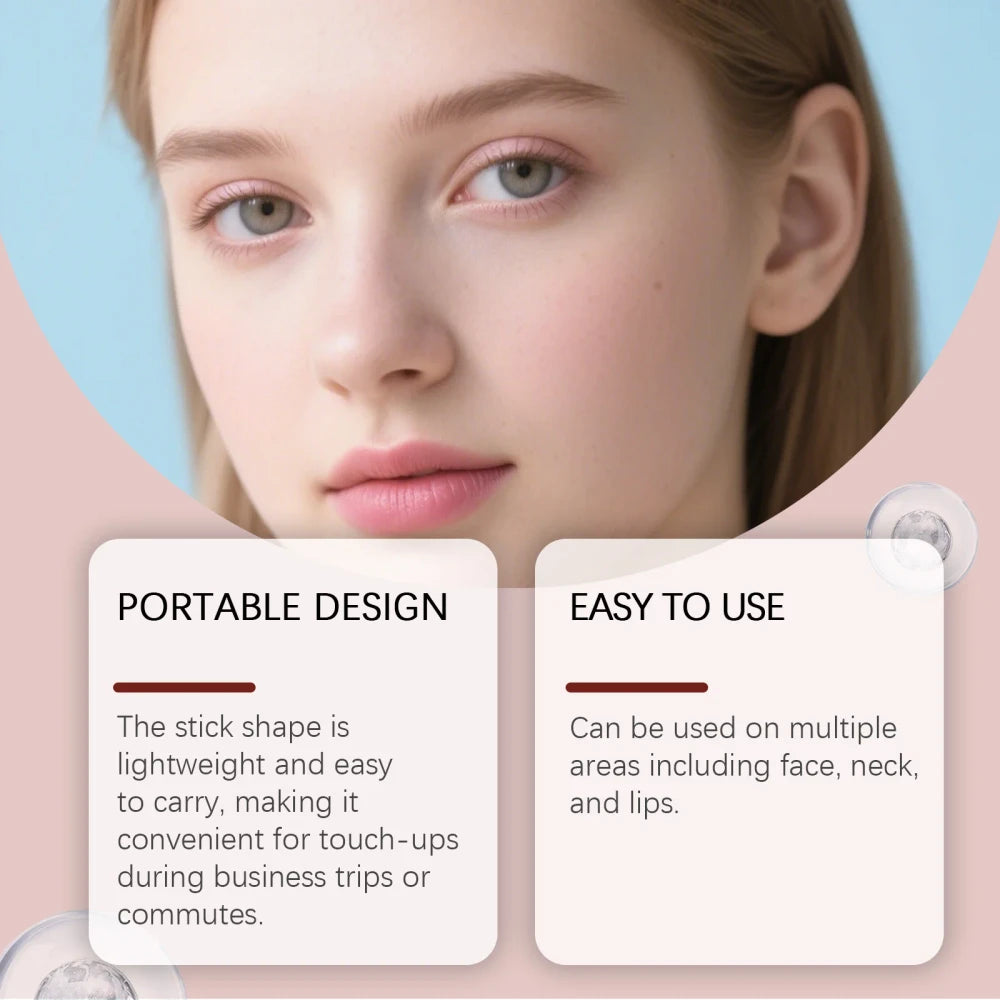 PDRN Balm Stick Pink Collagen Volume Multi Balm Hydrating Face Moisturizer Dewy Glow Skin Care Korean Travel Beauty Stick